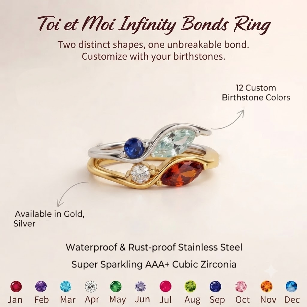 DOREMI Waterproof Tarnish Resi - Birthstone Ring Set ulasan dan harga