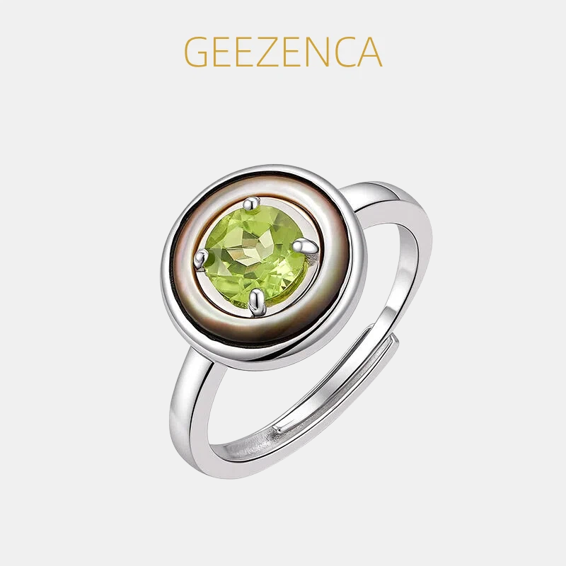 GEEZENCA 925 Sterling Silver P - Birthstone Ring Set ulasan dan harga