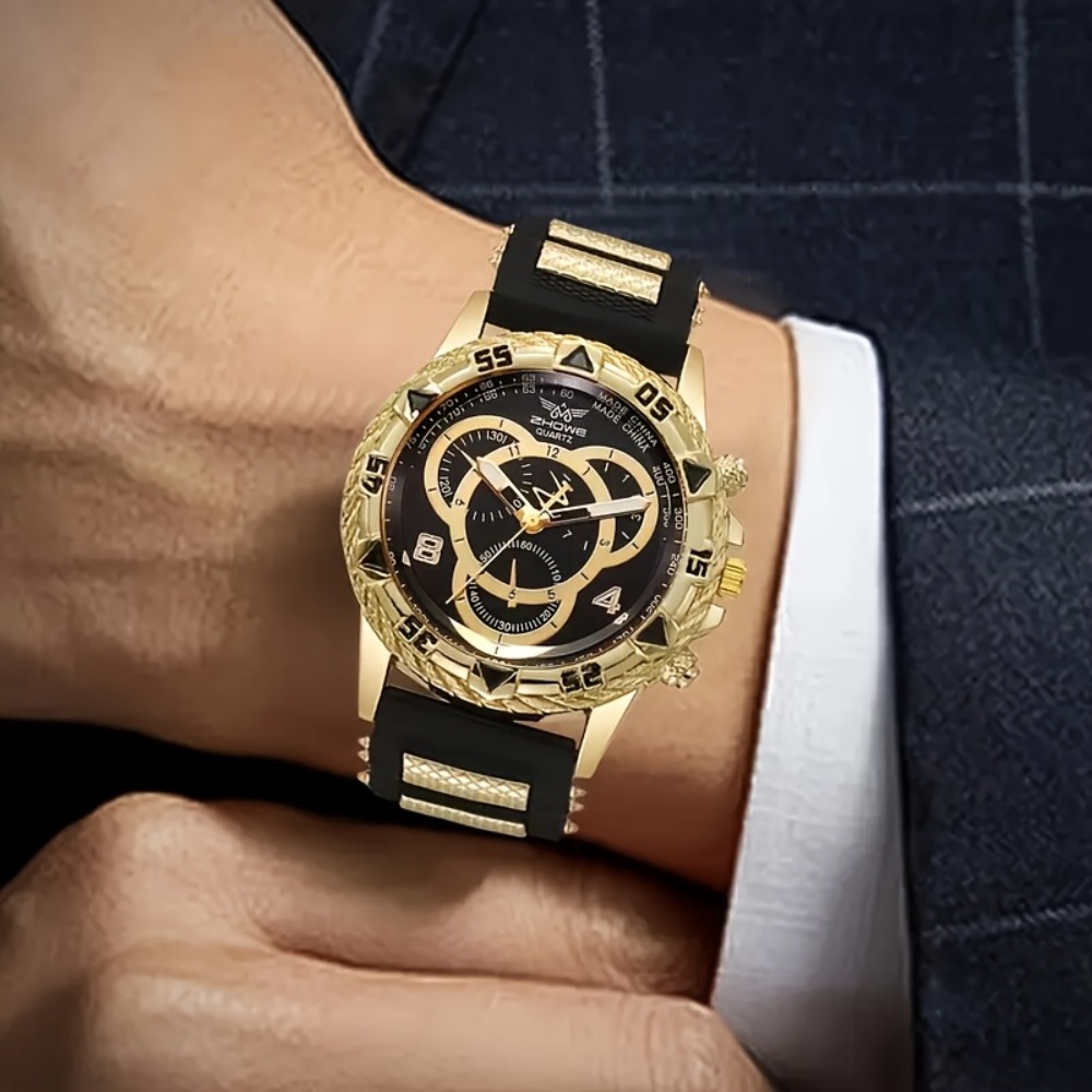4‑Piece Luxury Men’s Watch and - Jewelry Type Watches ulasan dan harga