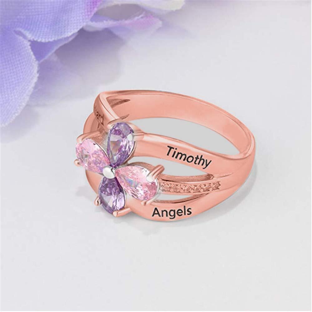 Amxiu Customize Large Wedding  - Birthstone Ring Set ulasan dan harga
