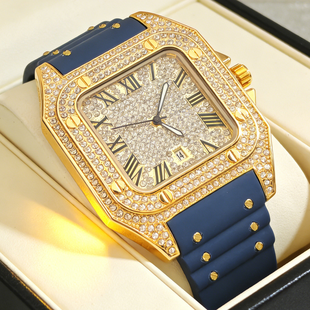 Hot Fashion Square Full Diamon - Jewelry Type Watches ulasan dan harga