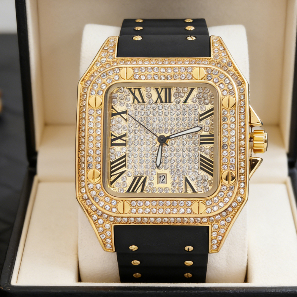 Hot Fashion Square Full Diamon - Jewelry Type Watches ulasan dan harga