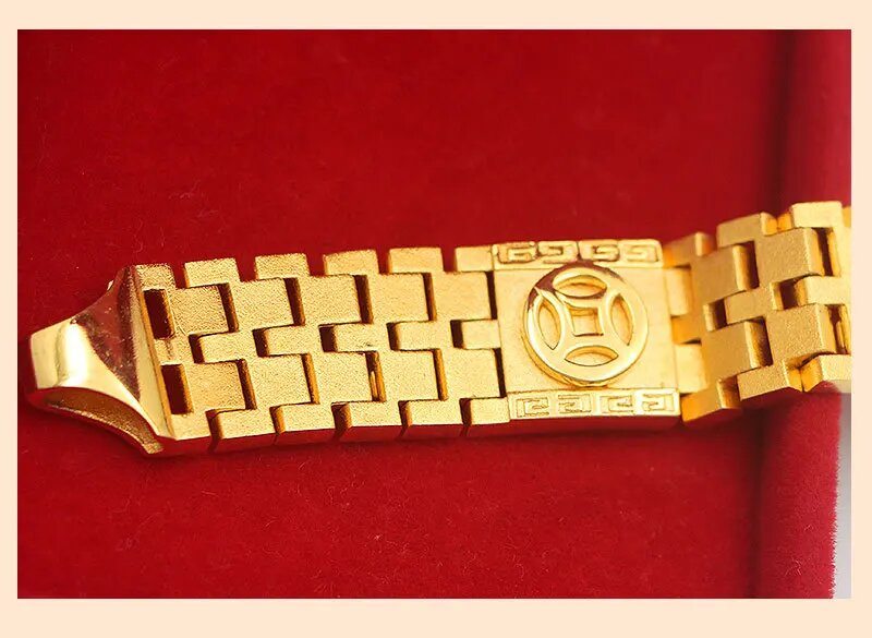 Real 18K Gold Fu Character Wat - Jewelry Type Watches ulasan dan harga