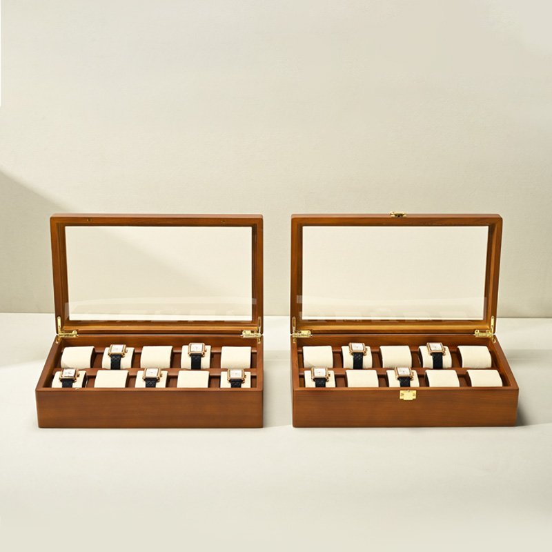 Oirlv 10 Grids Watch Box Woode - Jewelry Type Watches ulasan dan harga