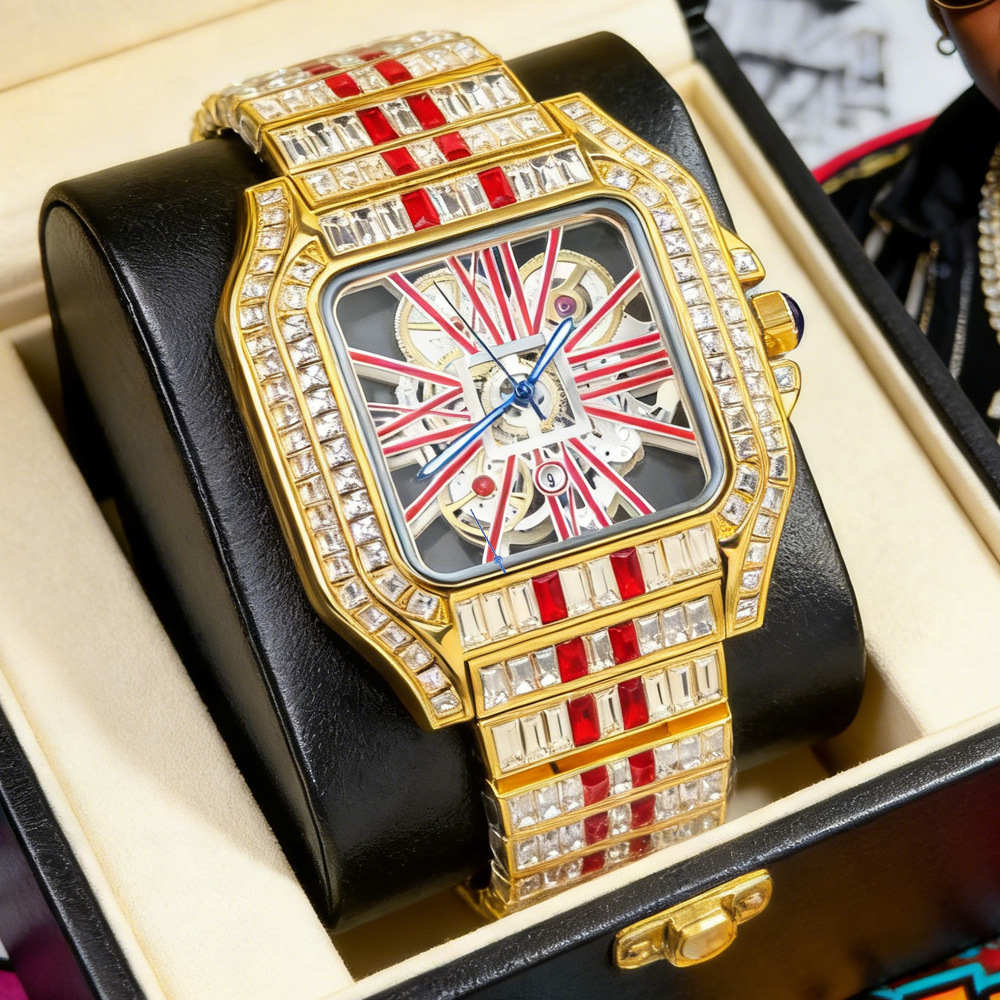 Hollow Luxury Bling Quartz Wri - Jewelry Type Watches ulasan dan harga