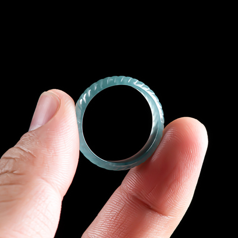 Blue Real Burmese Jadeite Ring - Jewelry & Watches Sp Z Oo Janów Lubelski ulasan dan harga