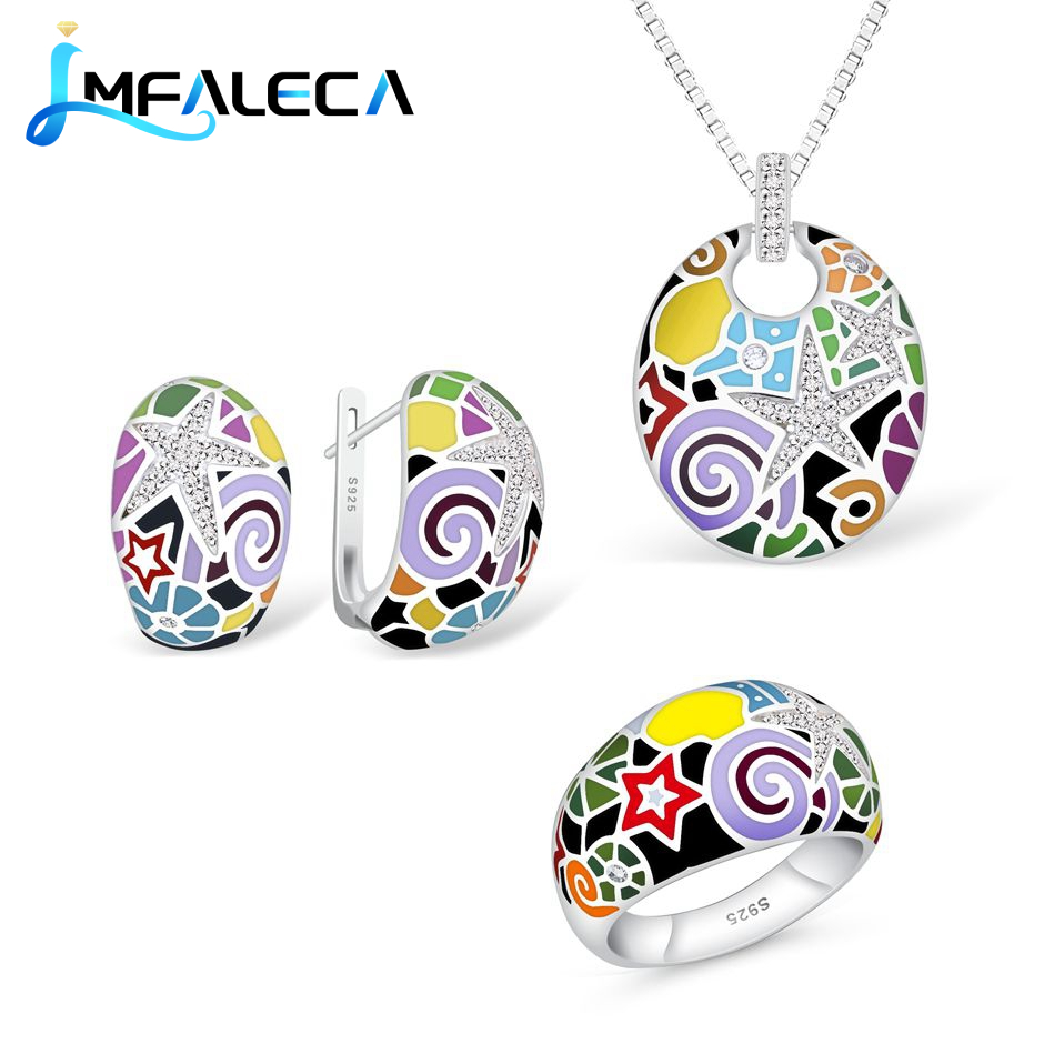 LMFALECA Women 925 Sterling Je - Birthstone Ring Set ulasan dan harga
