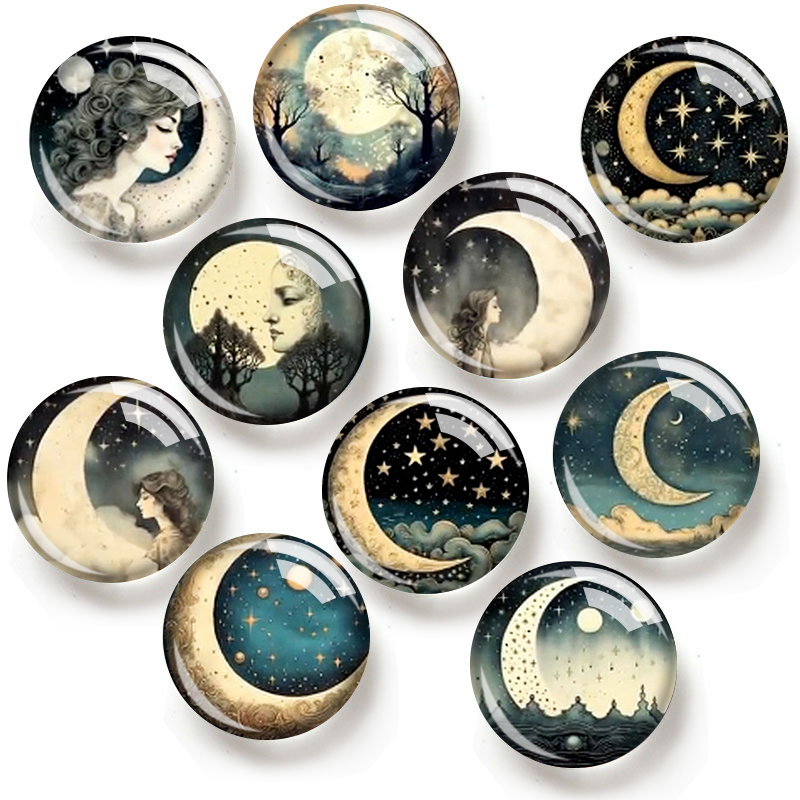 MOON and STARS 12/18/20/25mm g - Moon Star Earrings ulasan dan harga