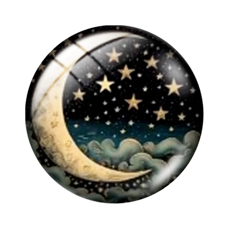 MOON and STARS 12/18/20/25mm g - Moon Star Earrings ulasan dan harga