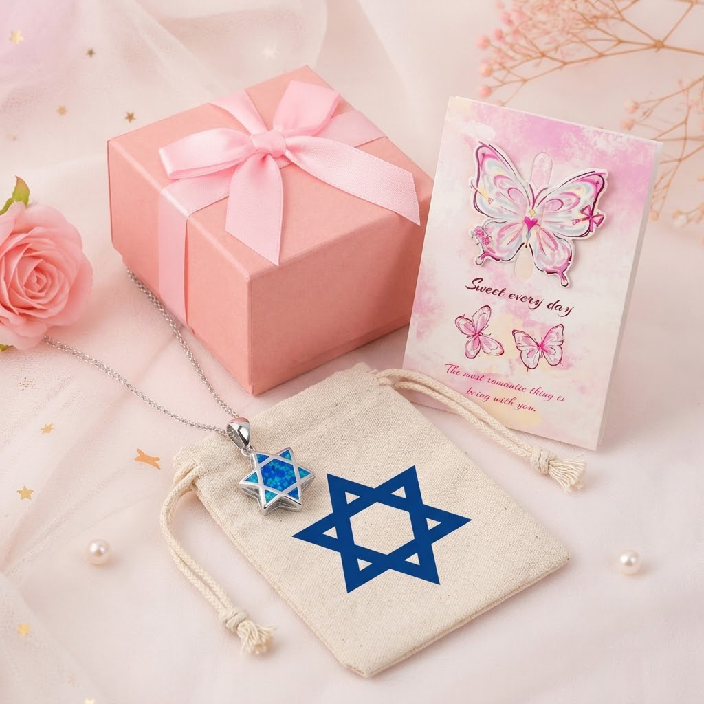 Star of David Opal Pendant Nec - Jewelry & Watches Sp Z Oo Janów Lubelski ulasan dan harga