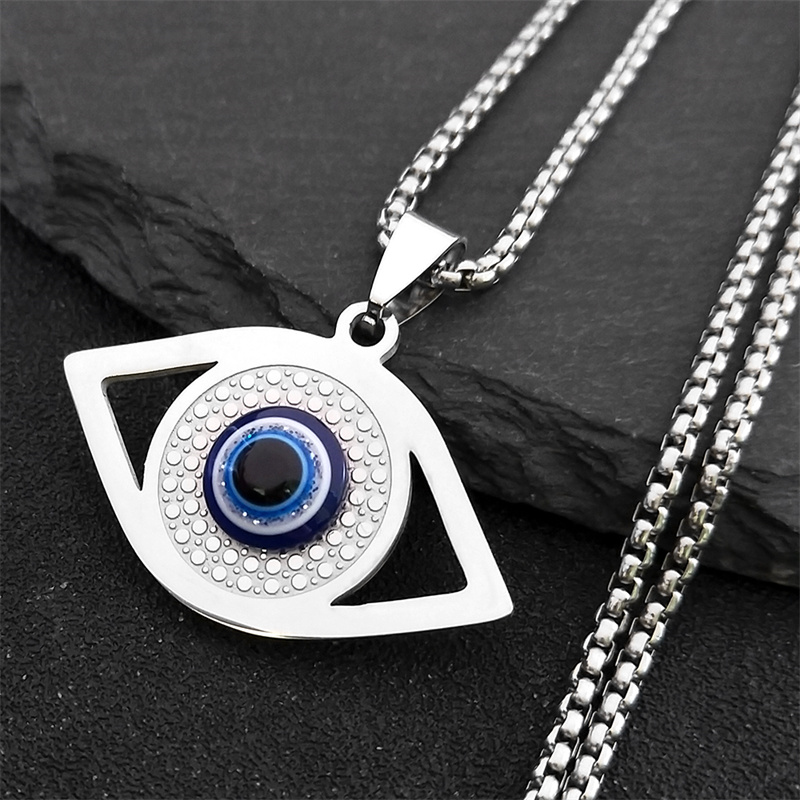 Islam Hamsa Evil Blue Eye Neck - Jewelry & Watches Sp Z Oo Janów Lubelski ulasan dan harga