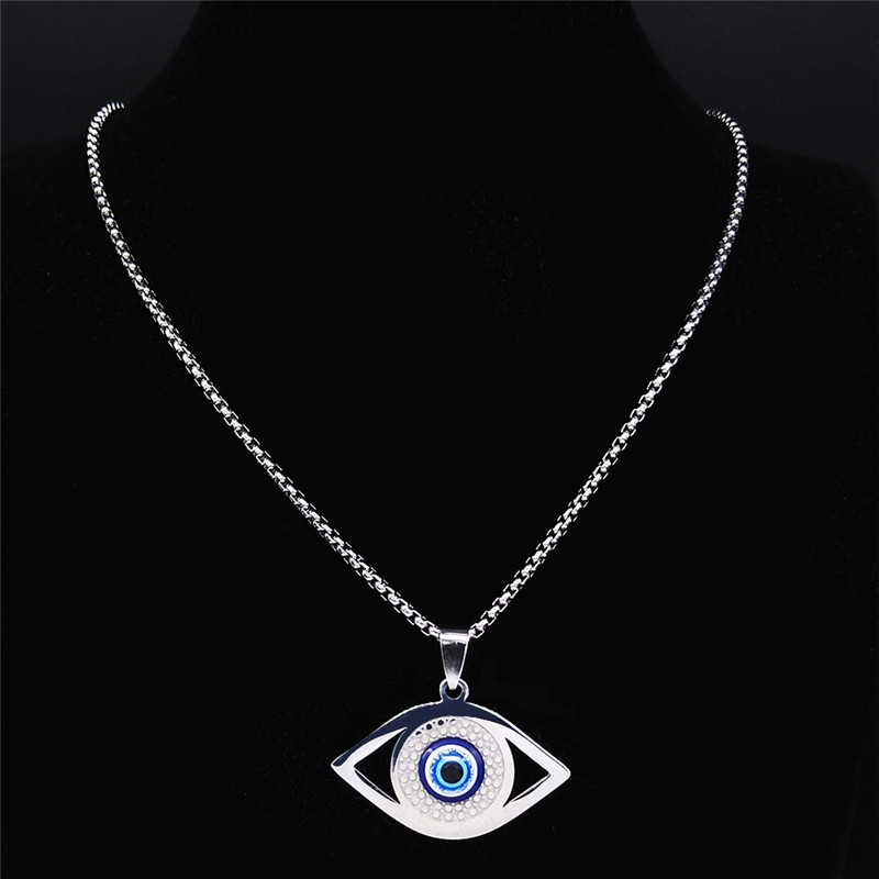 Islam Hamsa Evil Blue Eye Neck - Jewelry & Watches Sp Z Oo Janów Lubelski ulasan dan harga