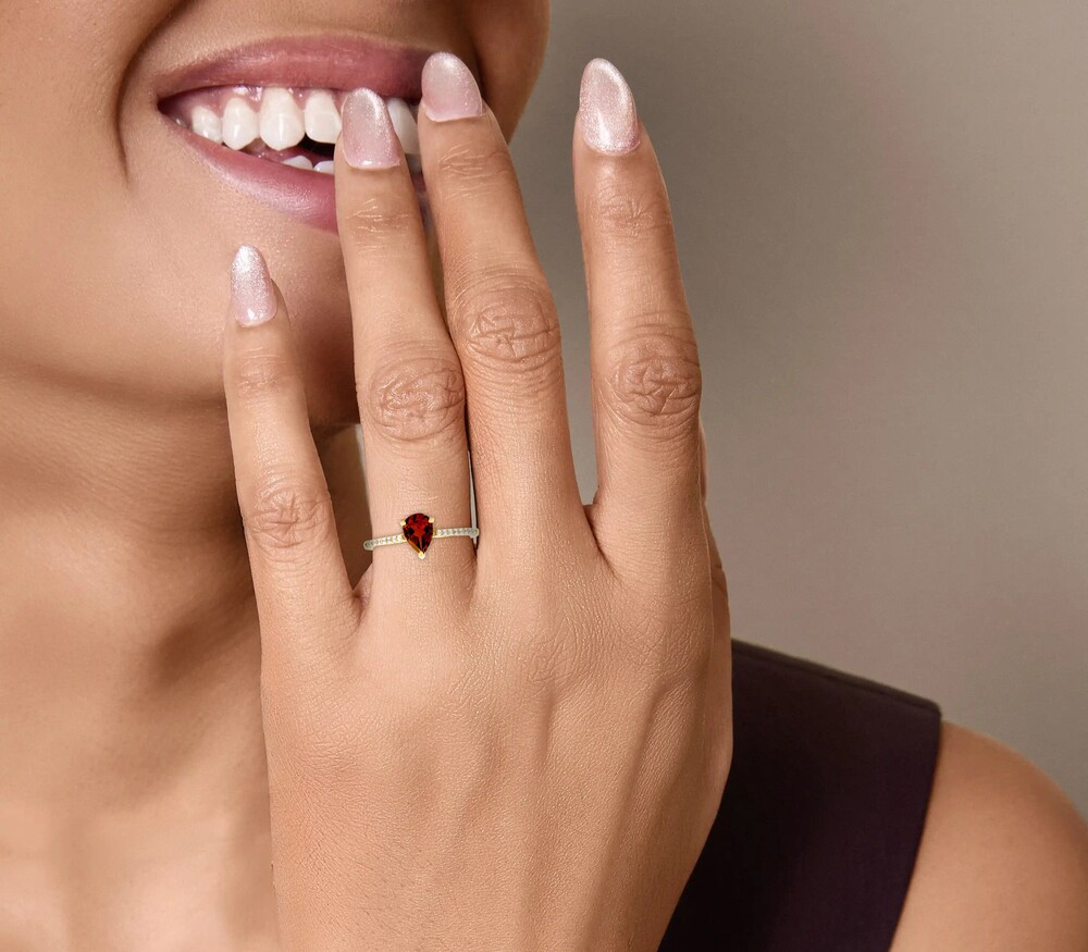 Personalized Birthstone Ring P - Birthstone Ring Set ulasan dan harga
