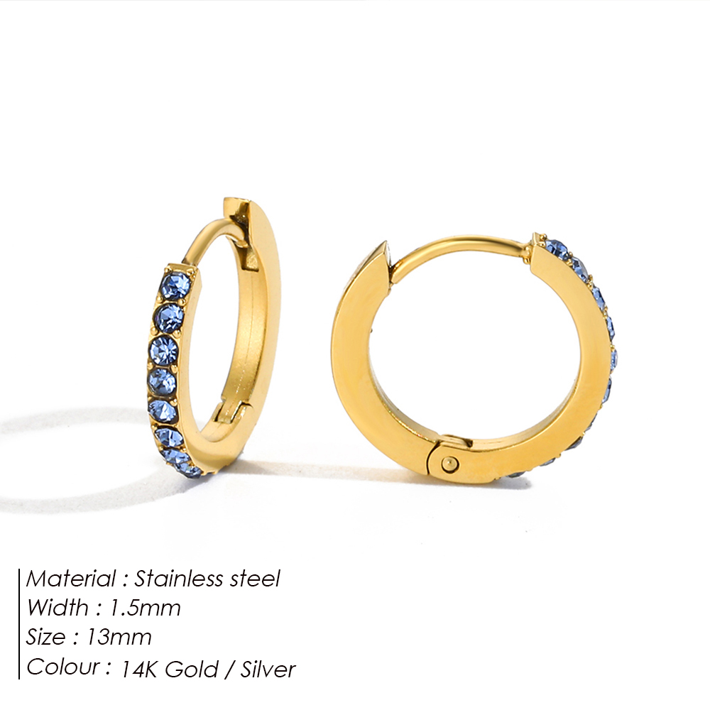 EMANCO Rhinestone Simple Stain - Birthstone Ring Set ulasan dan harga