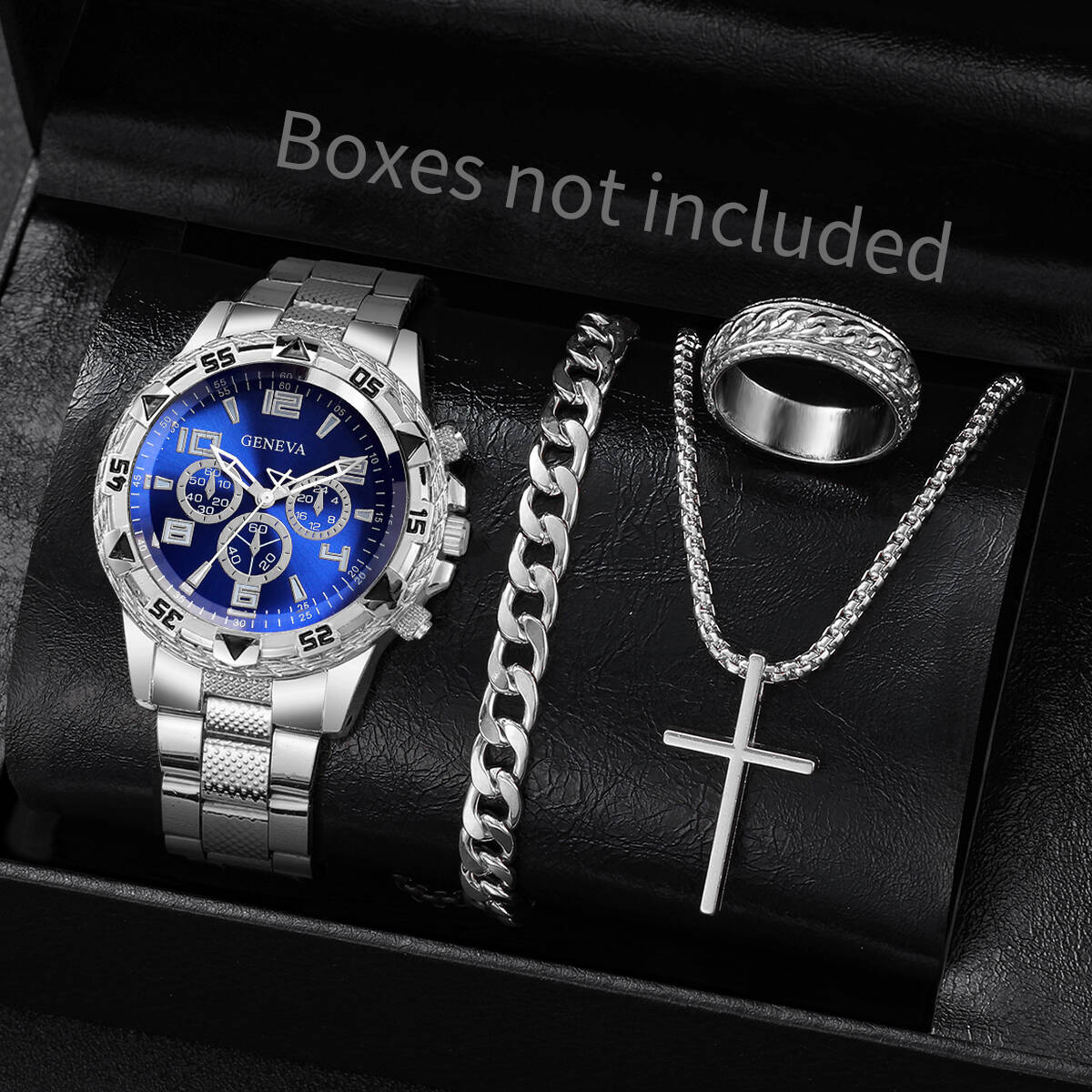 4PCS/Set Fashion Men Business  - Jewelry Type Watches ulasan dan harga
