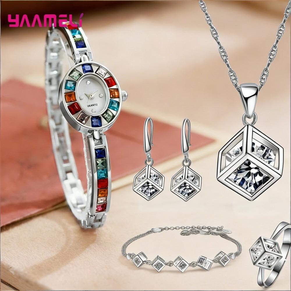 Luxuriou 925 Sterling Silver G - Best Jewelry Watches Women ulasan dan harga