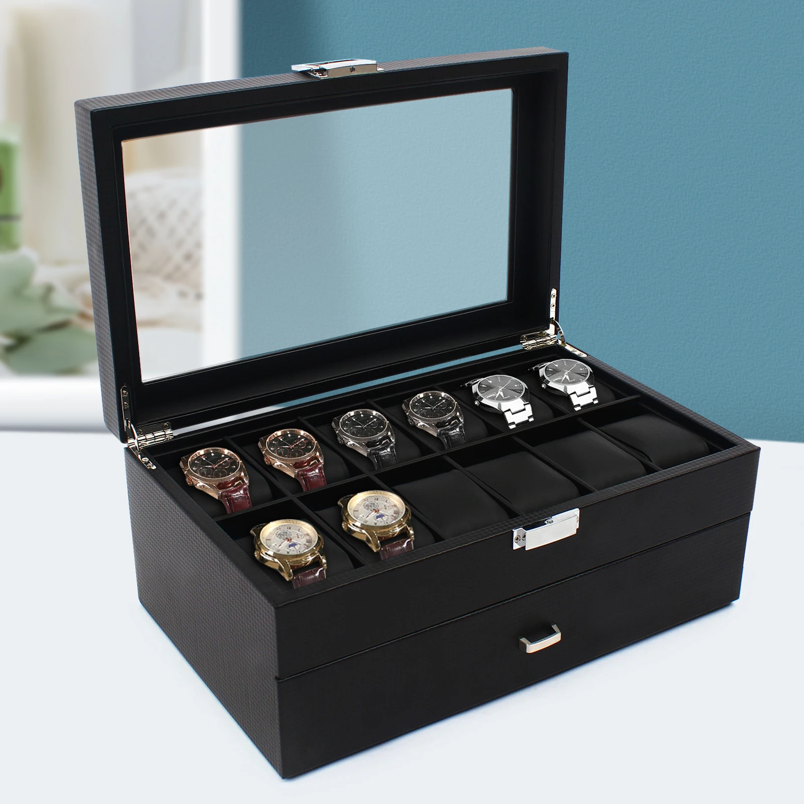 NEW 2 Layers 24 Compartments W - Jewelry Type Watches ulasan dan harga